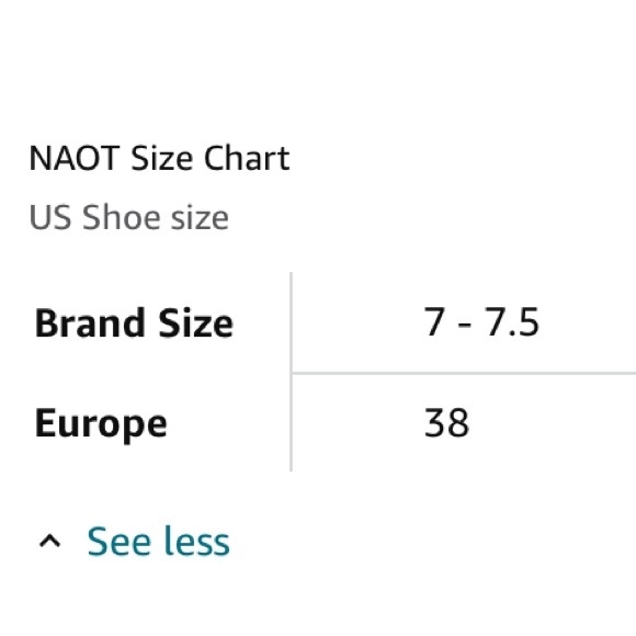 NAOT Arataki Closed Toe Slingback Shoes Size EU 38, US 7.5 color tan - Picture 10 of 10